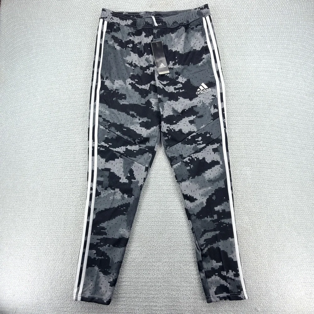 NWT Adidas Tiro 19 AOP Camo Track Pants Mens Medium Carbon Gray Soccer FK4493